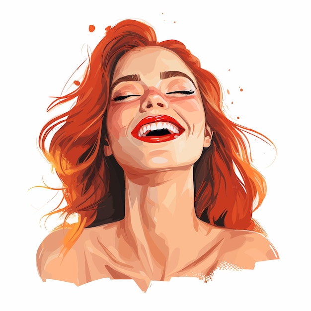 Vector beauty_smile_and_trouble_vector_illustrated