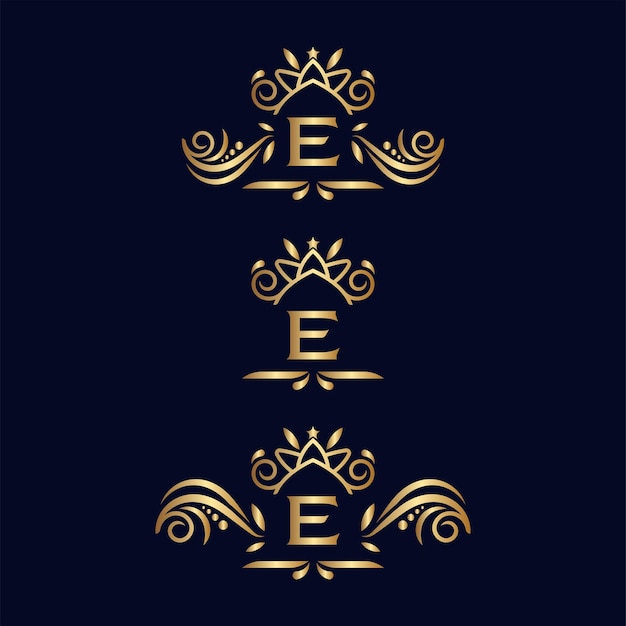 Vector beauty spa brieven logo's e