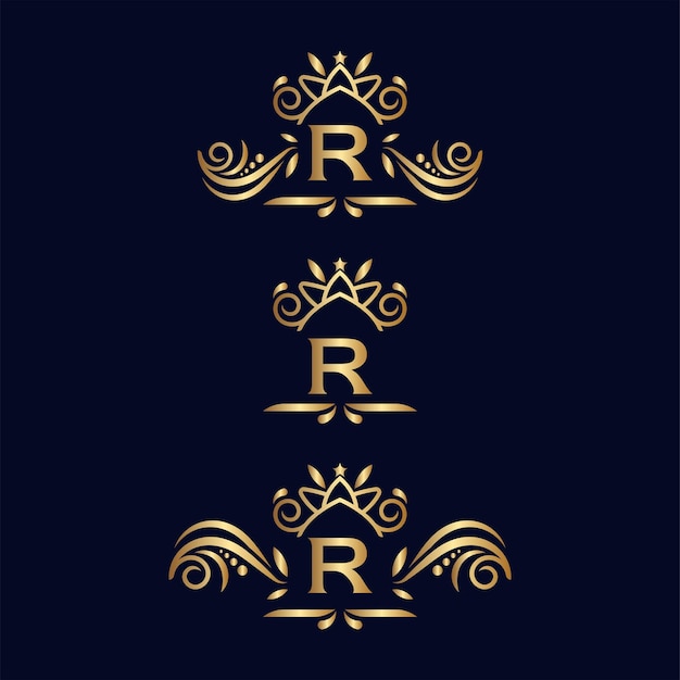 Vector beauty spa letters logos r