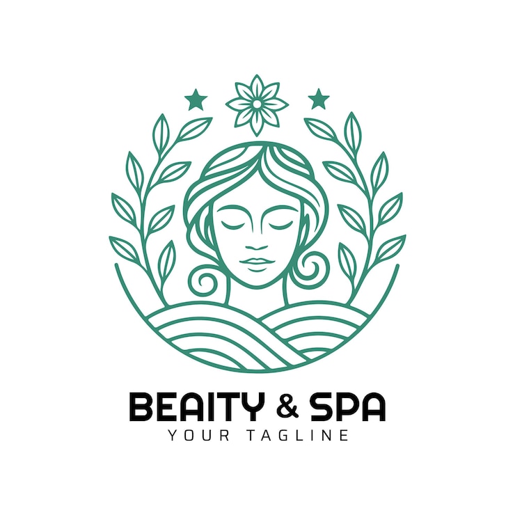 Vector beauty and spa logo design template