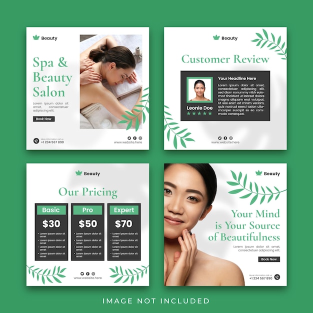 Beauty and Spa Nature Post Template