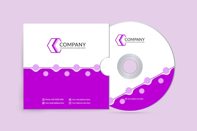 Beauty spa salon pink color CD cover template