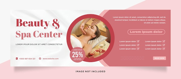 Beauty and spa social media instagram post or banner template