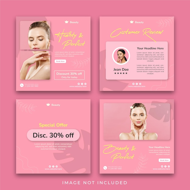 Beauty spa and treatment post template