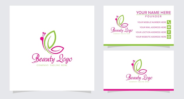 beauty spa vrouw cosmetisch logo ontwerpsjabloon