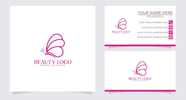 Beauty spa vrouw cosmetisch logo ontwerpsjabloon
