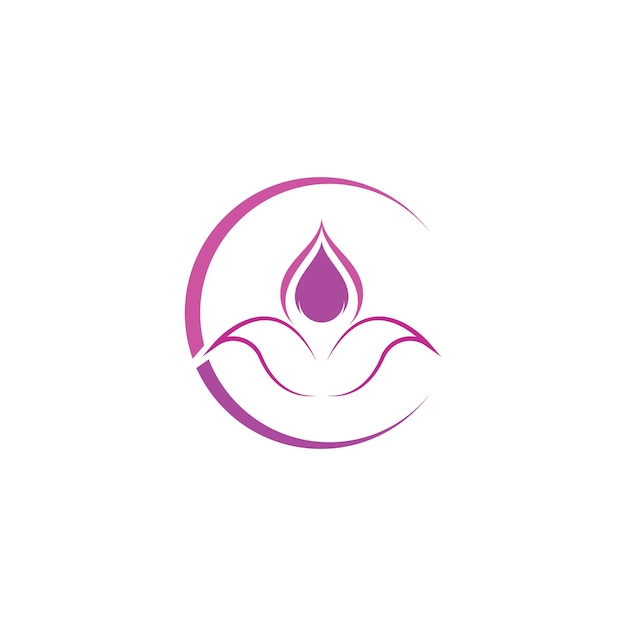 Beauty Vector Lotus flowers design logo Template icon