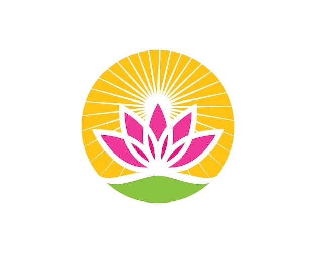 Beauty Vector Lotus flowers design logo Template