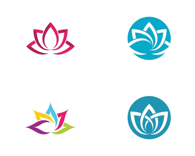 Beauty Vector lotus flowers design