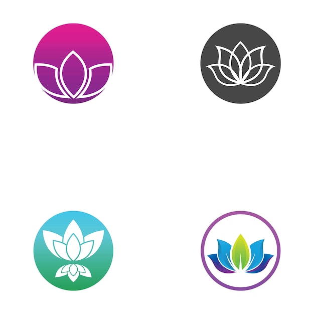 Beauty vector lotus icon