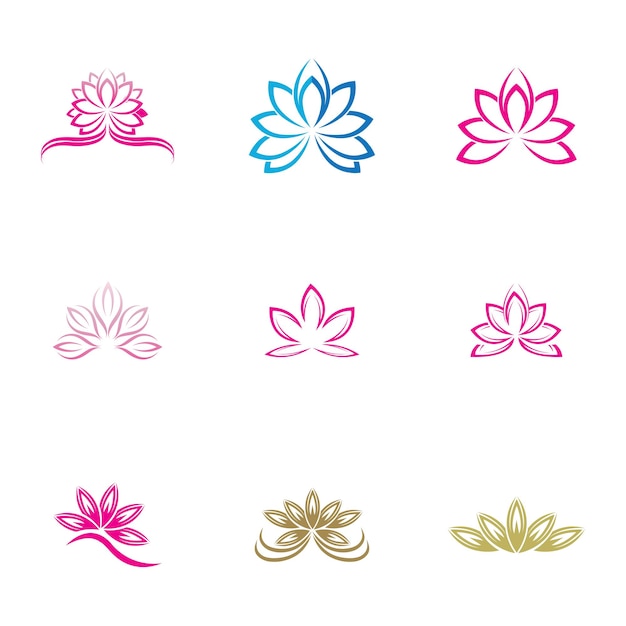 Beauty Vector lotus icon