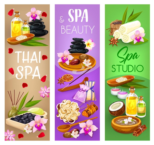 Vector beauty wellness and massage spa salon