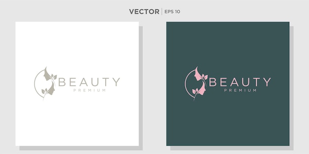 Beauty woman fashion logo. Abstract design template