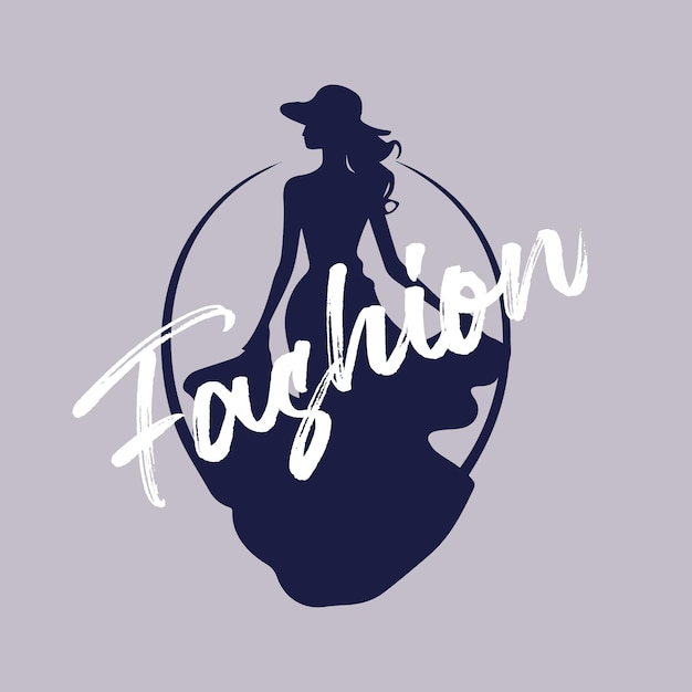 beauty woman fashion logo boutique abstract design vector icon illustration