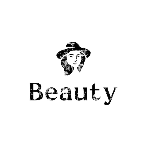 美容女性のロゴ デザイン ベクトル図