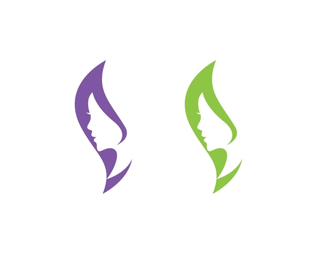 Vector beauty women logo template