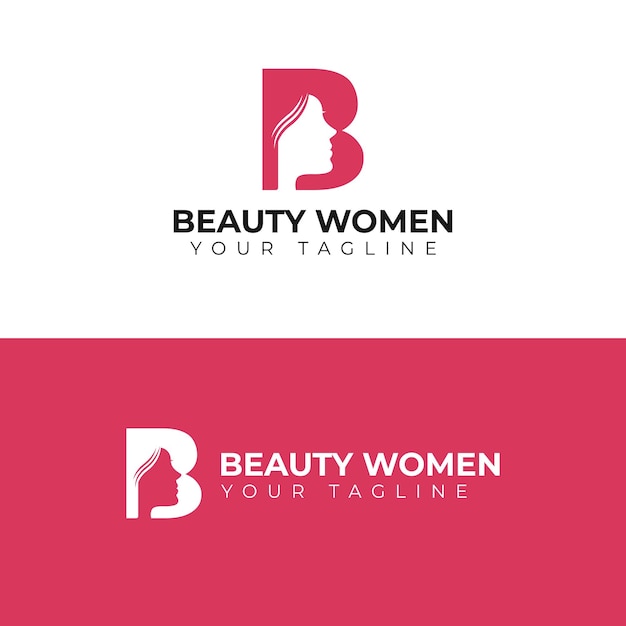 Beauty women logo vector illustration