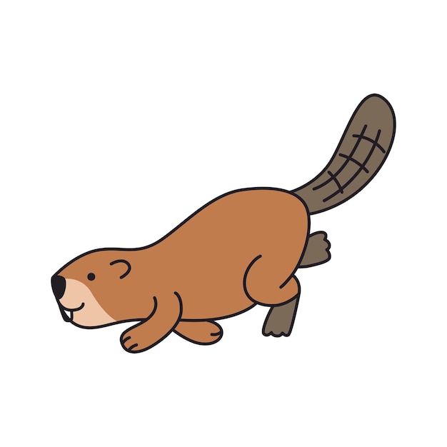 Beaver icon vector geïsoleerd op witte achtergrond voor uw web en mobiele app ontwerp beaver logo conc