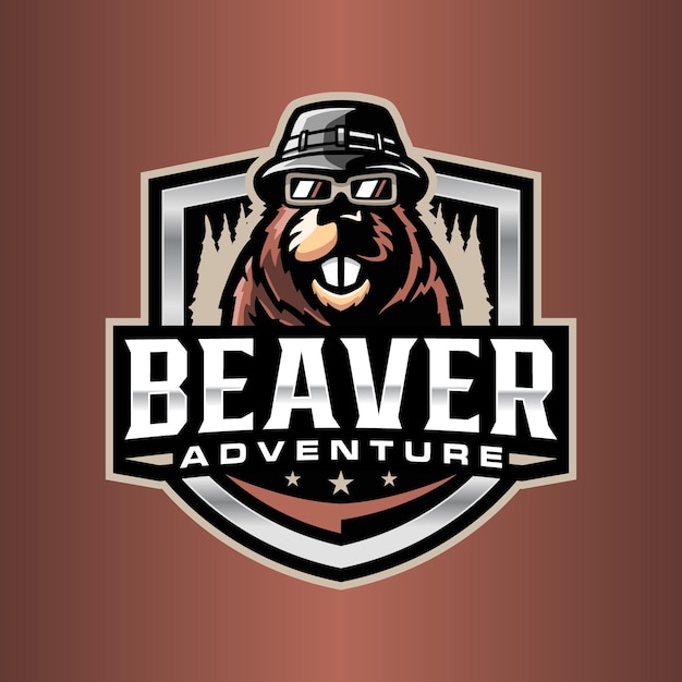 Beaver logo template