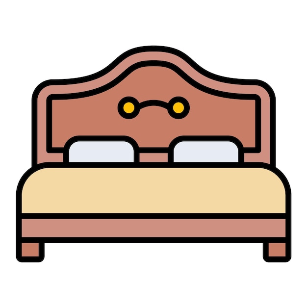 Bed Flat Illustration