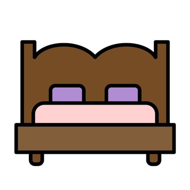 Bed Flat Illustration