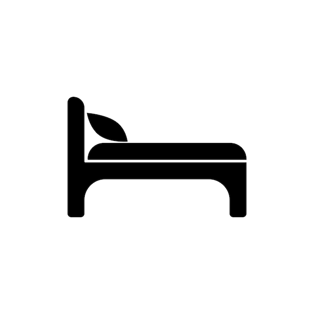 Bed icon vector illustration simple design