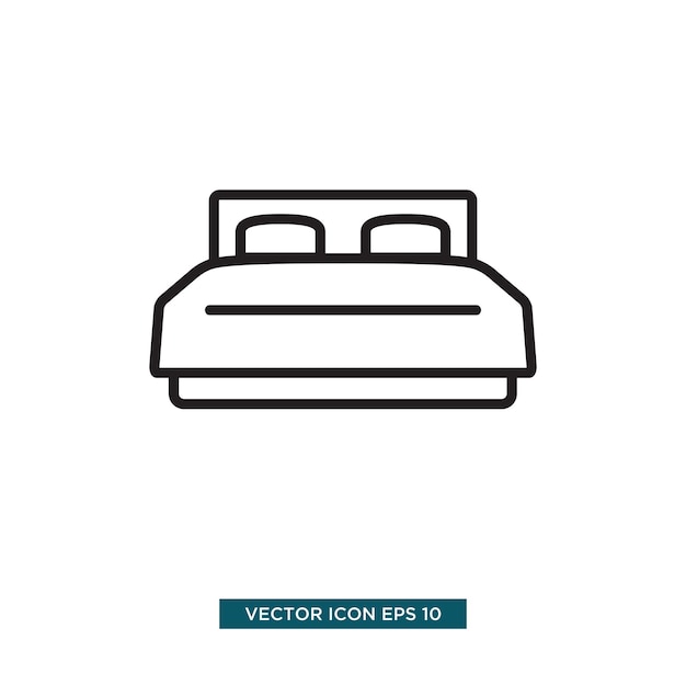 bed icon vector illustration