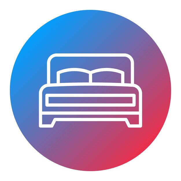 Bed icon vector image Can be used for Luxury