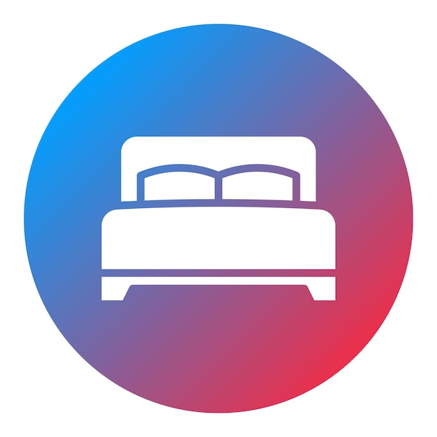 Bed icon vector image Can be used for Luxury