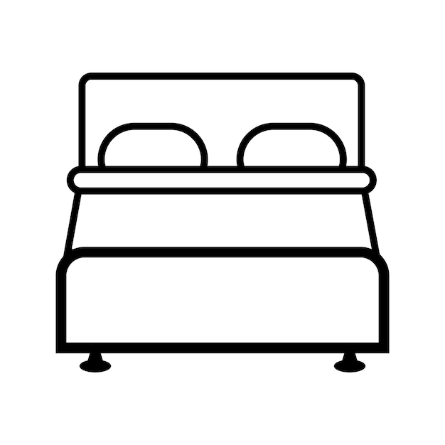 Vector bed icon