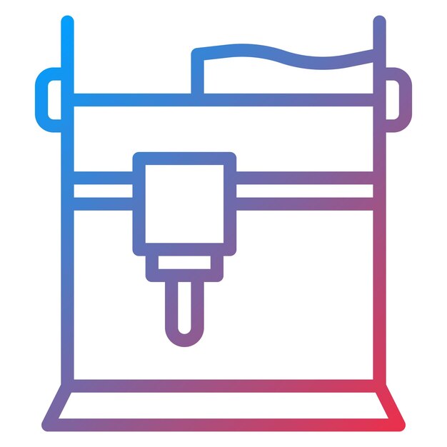 Bed Leveling Icon vector afbeelding Kan worden gebruikt voor Additive Maufacturing