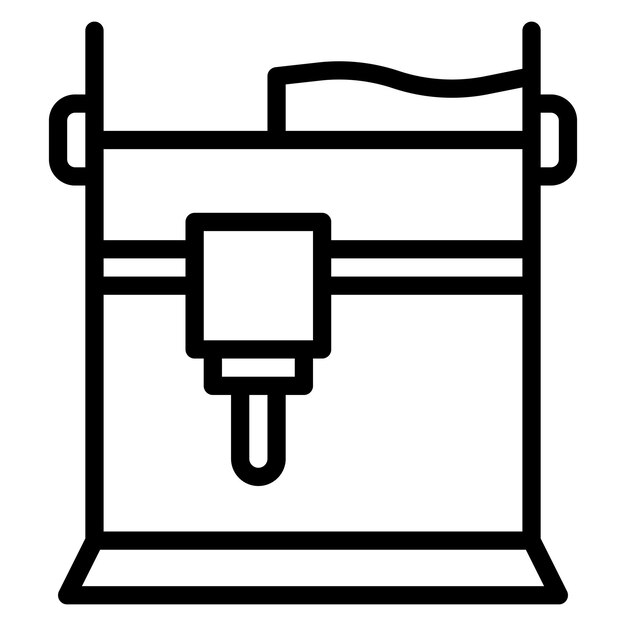 Bed Leveling Icon vector afbeelding Kan worden gebruikt voor Additive Maufacturing
