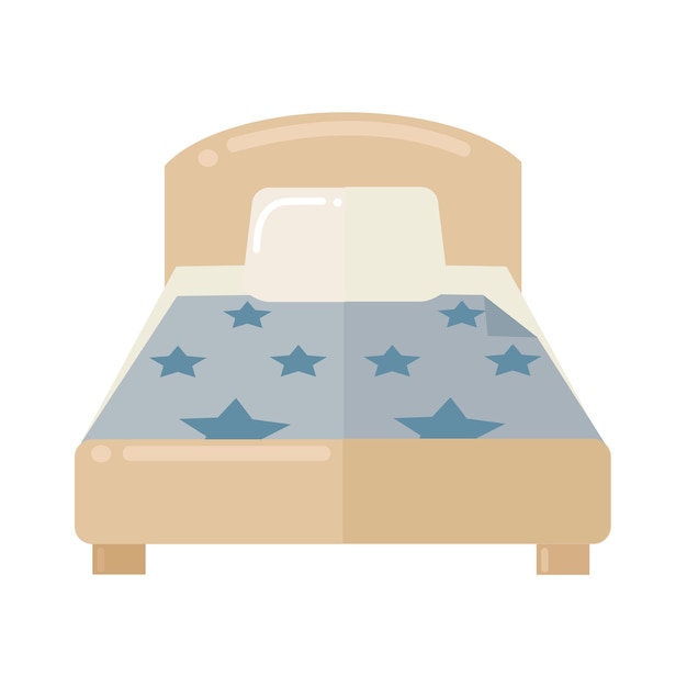 Vector bed pictogram clipart avatar logo geïsoleerde vectorillustratie