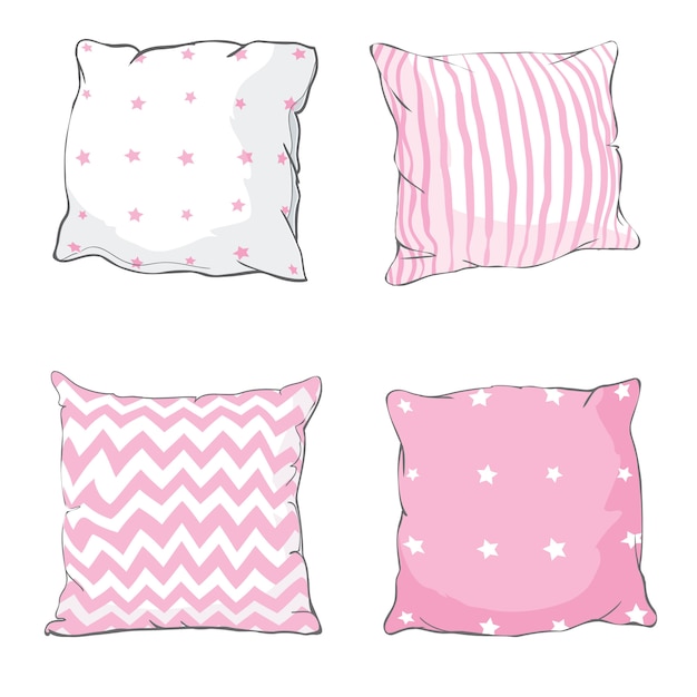 Bed pillows set