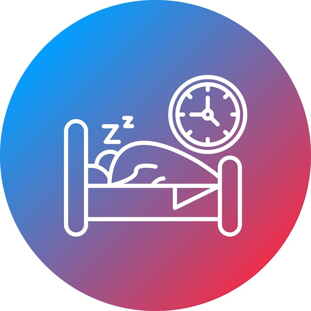 Vector bed time icon vector image can be used for time and date