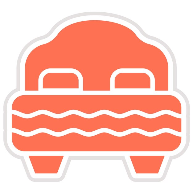 Bed Vector Icon Design Illustration