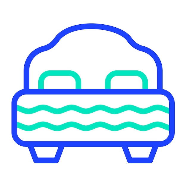 Bed Vector Icon Design Illustration