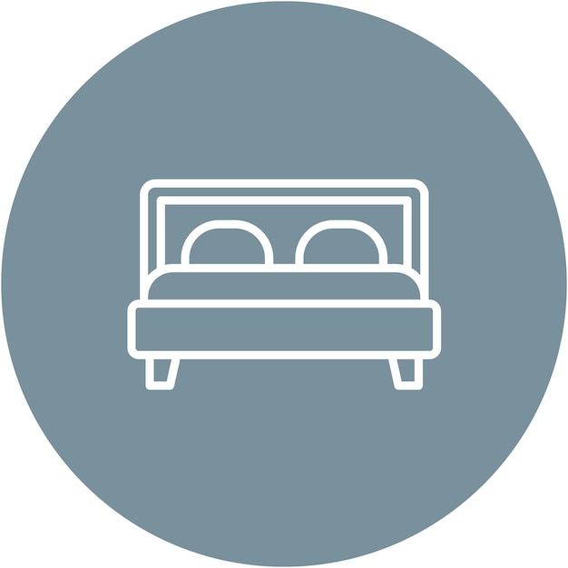 Bed Vector Illustration Style