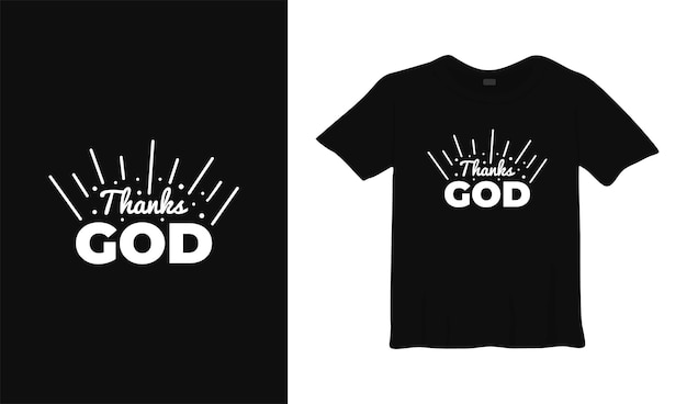 bedankt god typografie tshirt ontwerp