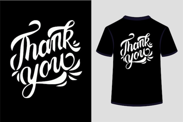 Bedankt vector T-shirt ontwerp