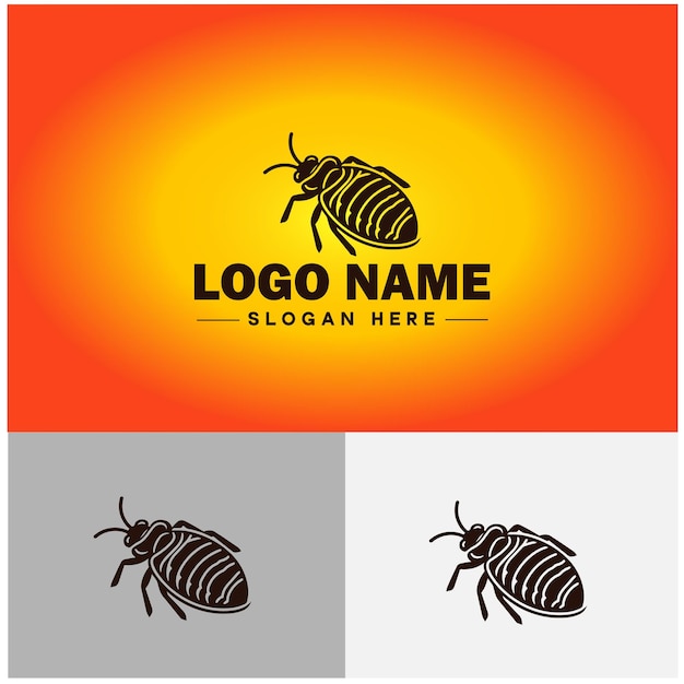 Bedbug logo vector art icon graphics for business brand icon bedbug logo template