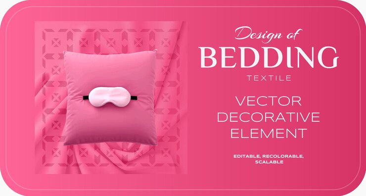 Vector bedding textile design