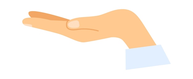 Bedelende hand pictogram vectorillustratie