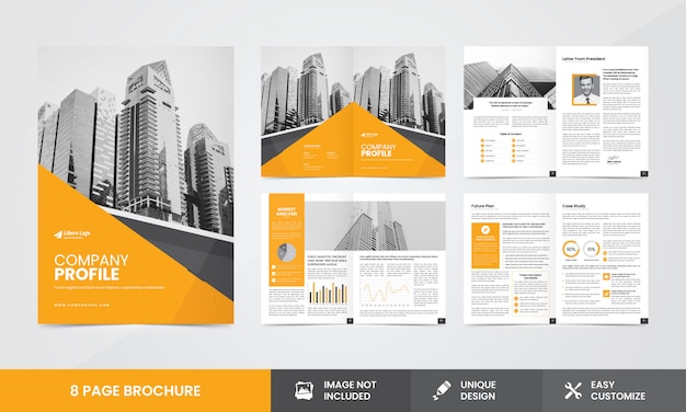 Vector bedrijfsbrochure brochure sjabloon