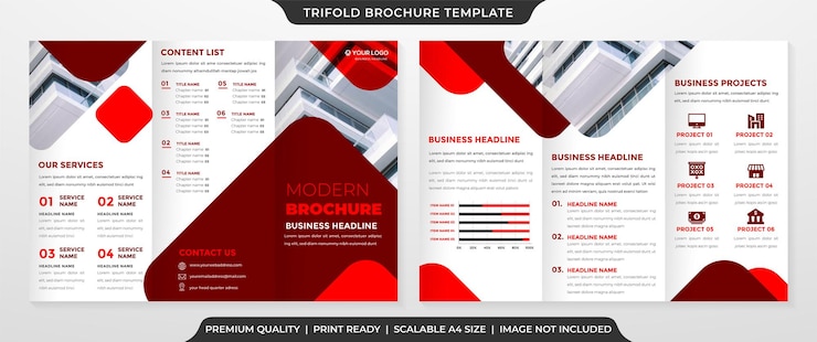 Vector bedrijfsbrochure sjabloon vectorontwerp met minimalistische en moderne stijl