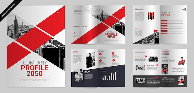 bedrijfsbrochure voorbladsjabloon