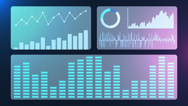 Bedrijfsfinanciëngrafiek van digitale winst van effectenbeurs of bedrijfsconceptenachtergrond.