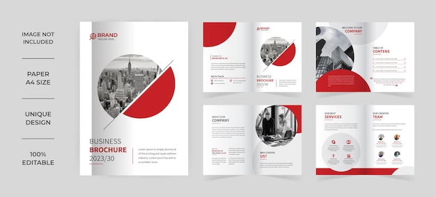 Bedrijfsprofiel brochure sjabloonontwerp