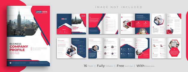 Bedrijfsprofiel profiel brochure template