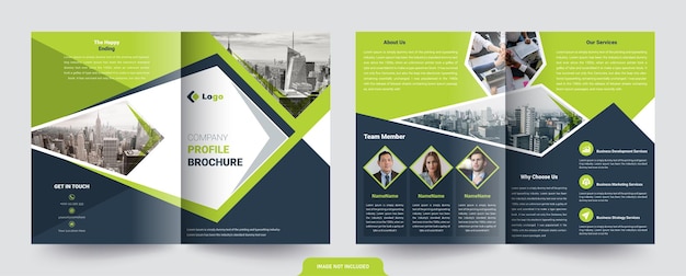 Bedrijfsprofiel Zakelijke brochure ontwerpsjabloon bedreven voor multifunctionele projecten
